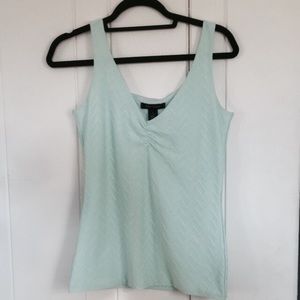 White House Black Market mint textured tank